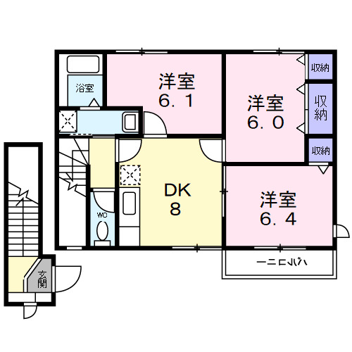 メルベーユ弐番館の間取り