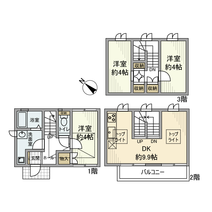 巣鴨戸建の間取り