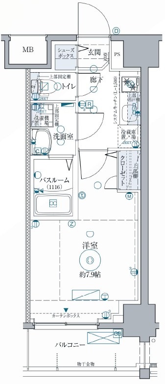 クレヴィスタ浅草Ⅱの間取り