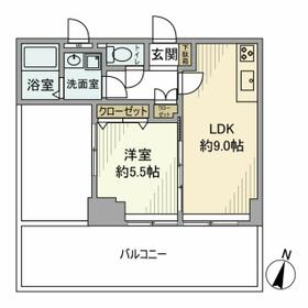 キャッスルマンション新小岩の間取り