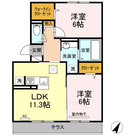 Regulus (レグルス) C棟の間取り