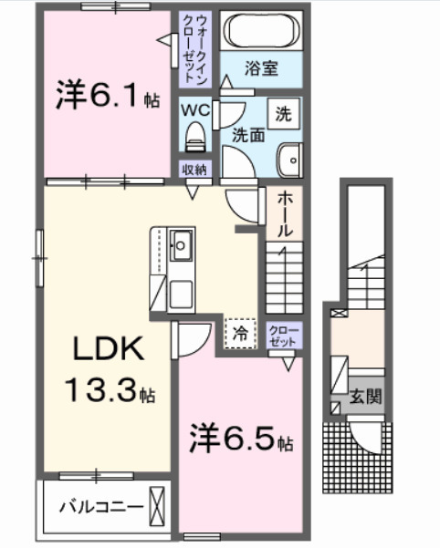 アンソレイユの間取り
