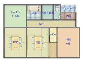 城南ロイヤルタウンD号棟の間取り