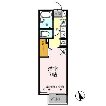 宇都宮テックハイツ Aの間取り