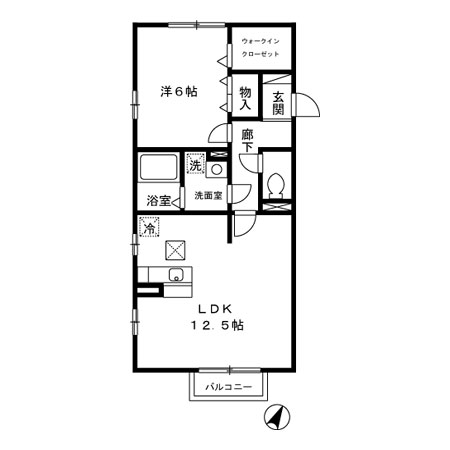 ベルデュールの間取り