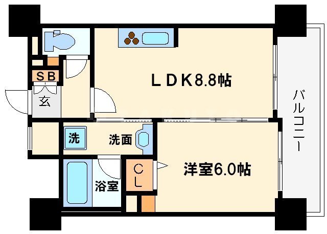 クリスタルエグゼ十三の間取り