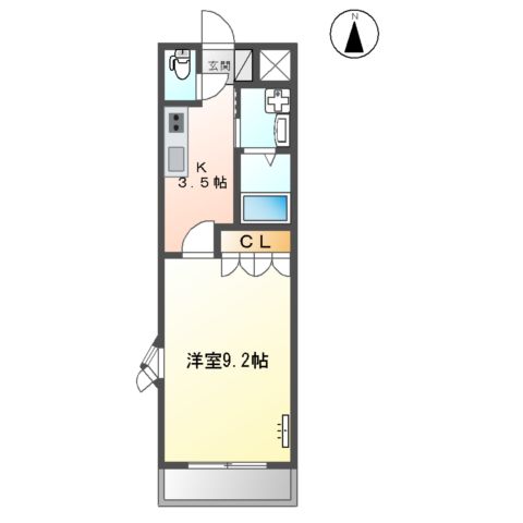 レインボーシティ・SⅡの間取り