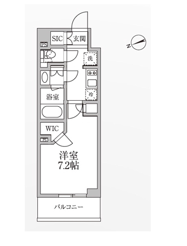 小島の完工年月(2015年3月)築の賃貸マンションの間取り