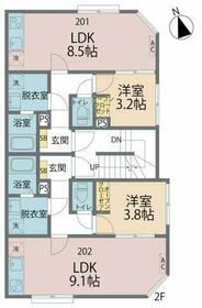 カインドネス東村山諏訪の間取り