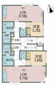 カインドネス東村山諏訪の間取り