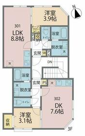 カインドネス東村山諏訪の間取り