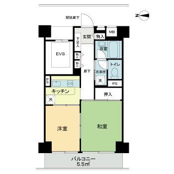 ベルエア新高円寺の間取り