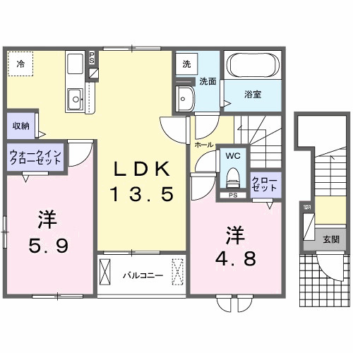 フォックス ゲート Sの間取り