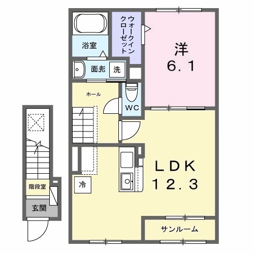 ウエスト.ゲート Ⅰの間取り