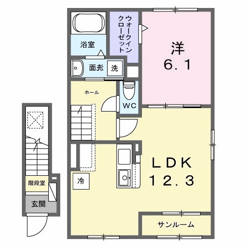 ウエスト.ゲート Ⅰの間取り