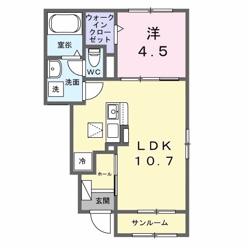 ウエスト.ゲート Ⅱの間取り