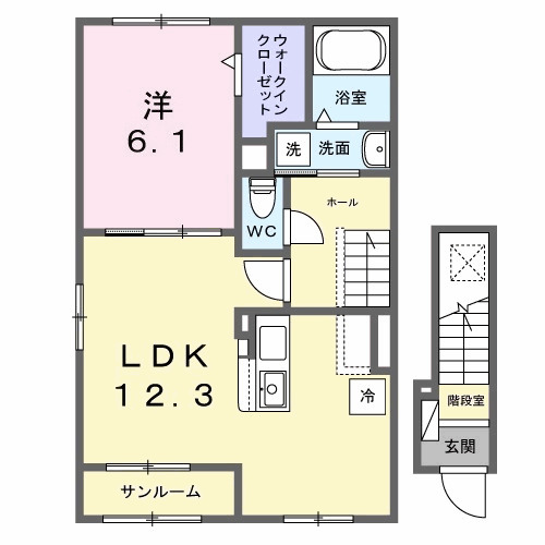 ウエスト.ゲート Ⅱの間取り