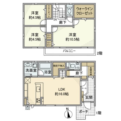 美合町つむぎ東戸建の間取り