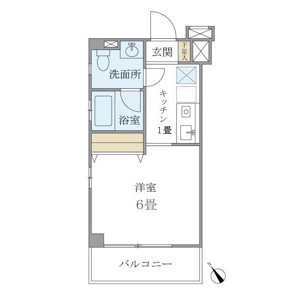 キバサンフラットの間取り