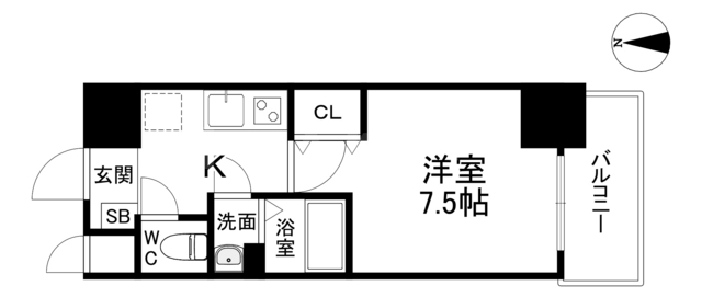 LUMINOUS鶴見(旧:MARKST鶴見)の間取り