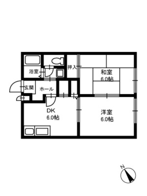 Melati新大津の間取り
