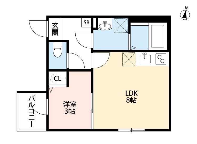 THE HOUSE 与野本町 Blanc(ザ ハウス ヨノホンマチ ブラン)の間取り
