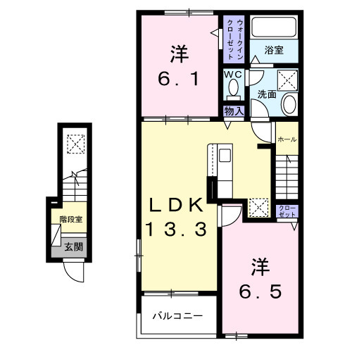 アルソーレ芳川の間取り