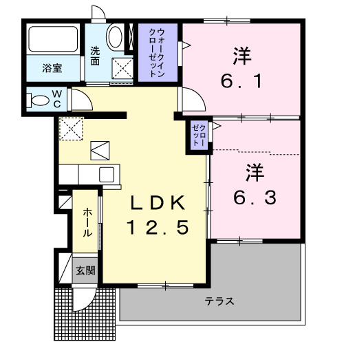 ルチル Ⅶの間取り