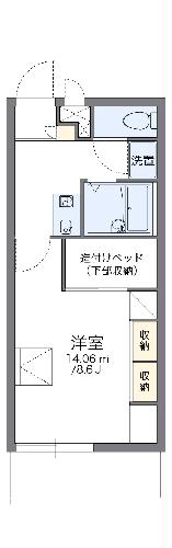 レオパレスサンパティークの間取り