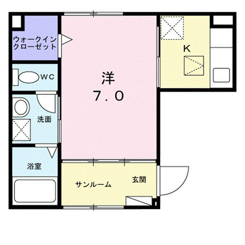 サンシャイン ヴィラの間取り