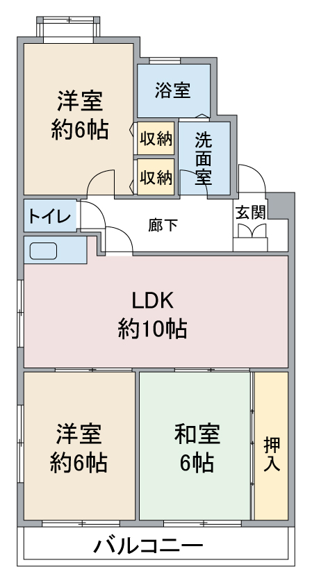 ドミール小田井の間取り