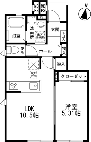 ラべルヴィ聖蹟の間取り