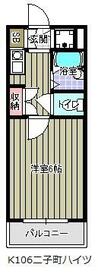 二子町ハイツ(K-106)の間取り