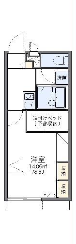 レオパレスウエストの間取り