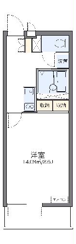 レオネクストＬＵＣＥ高松の間取り