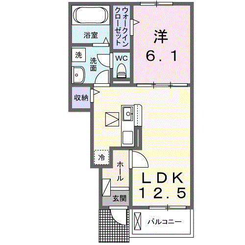 アンフィニ　アムールⅡの間取り