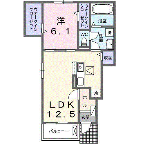 アンフィニ アムールⅡの間取り
