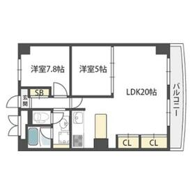 アパルトマン北千里の間取り