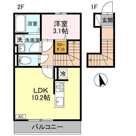 トリシアルミエールの間取り