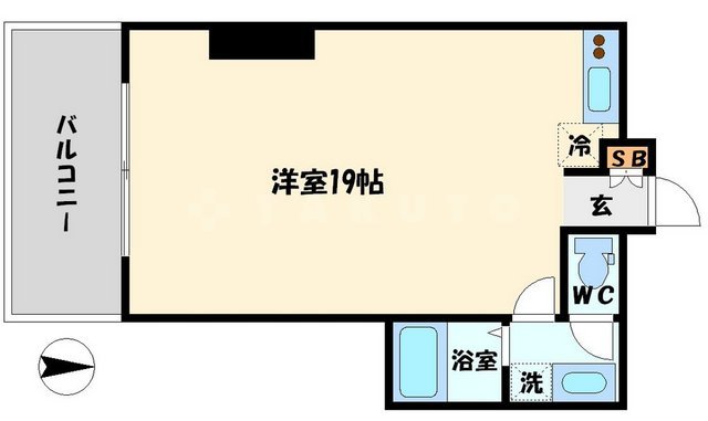 エスティメゾン西天満の間取り