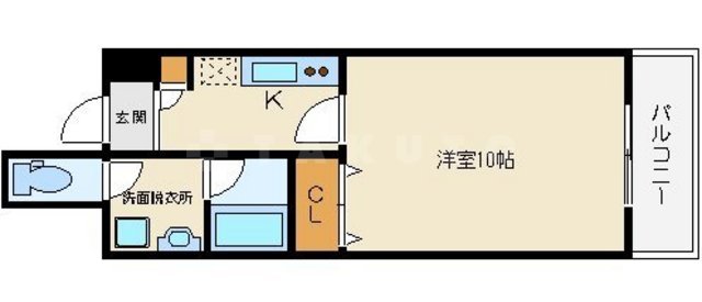 キャナルコート内久宝寺の間取り
