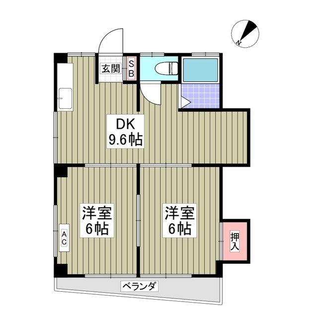 小台橋マンションの間取り