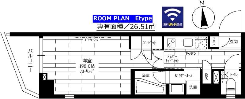 ステージファースト大森アジールコートの間取り