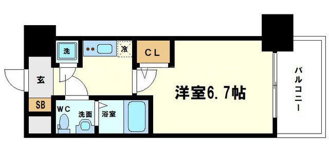 アドバンス新大阪ラシュレの間取り