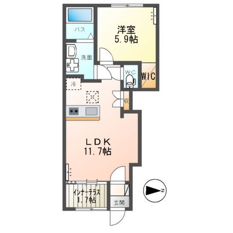 仮)日立市水木町2丁目新築アパートの間取り