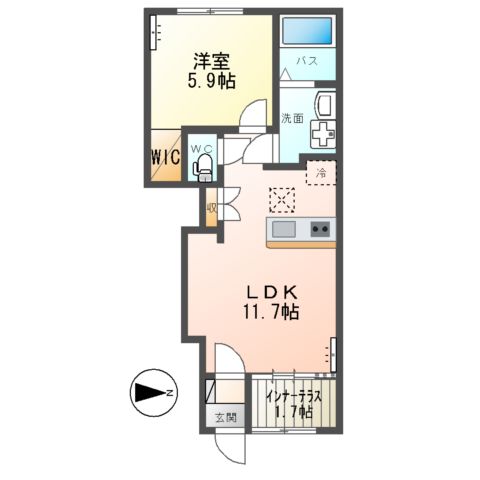 仮)日立市水木町2丁目新築アパートの間取り