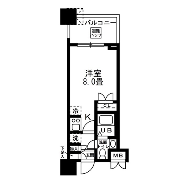錦糸の完工年月(2007年12月)築の賃貸マンションの間取り
