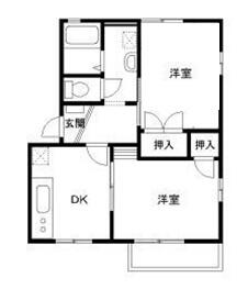 上柴町東の完工年月（1992年6月）築の賃貸アパートの間取り