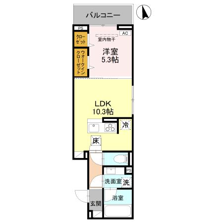(仮称)D-ROOM春日部大場の間取り