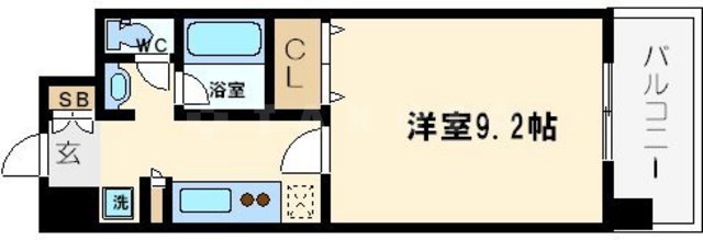 アーバンエース東心斎橋パルの間取り